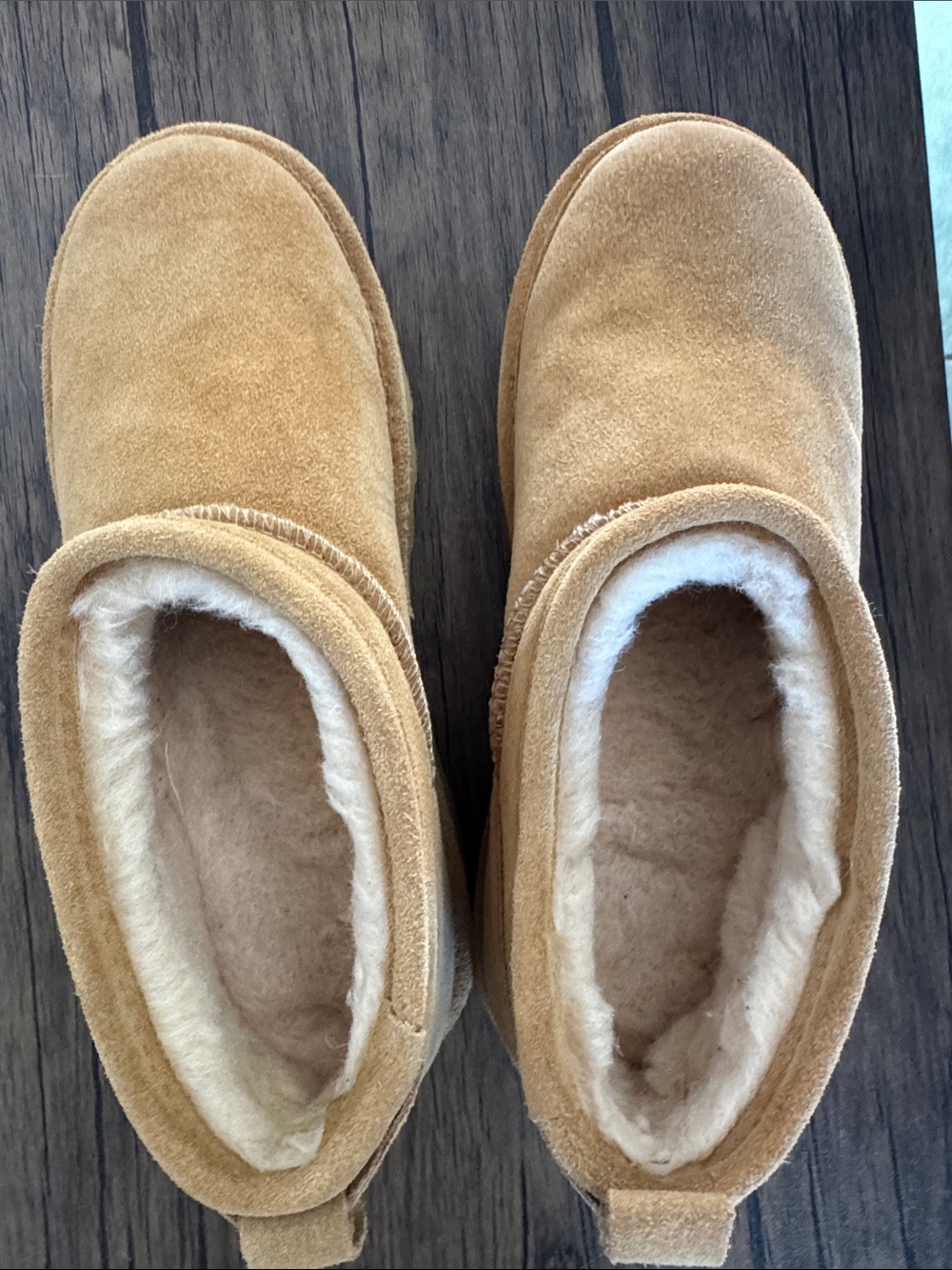 BearPaw Women's Suede Platform mini boot - Camel Tan - Picture 4 of 5